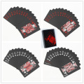 Poker de PVC de alta qualidade Poker Poker Black Playing Cards Creative Gift Creative Durable Poker